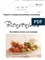 Prepará 12 Recetitas de Brochettes y Bruschettas - Taringa!