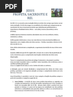 Jesus Profeta Sacerdote e Rei
