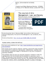 Mulcahy Kevin Cultural Policy: Definitions and Theoretical Approaches. The Journal of Arts Management, Law and Society. 35:4
