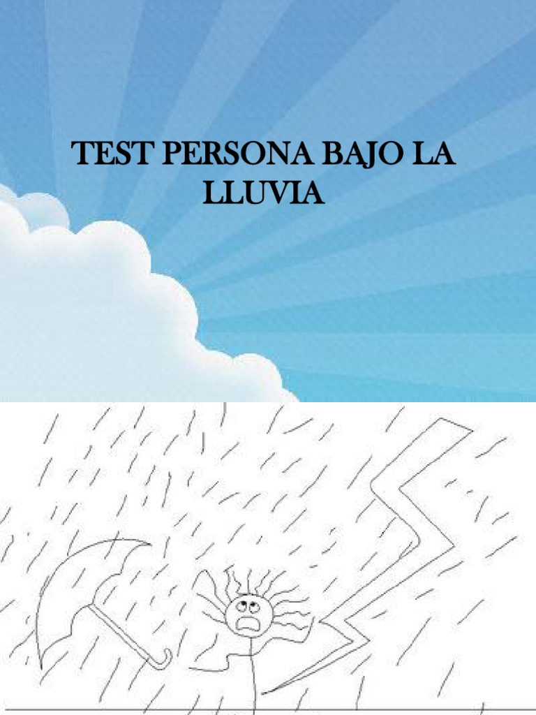 Test Persona Bajo La Lluvia 1 PDF Ansiedad Conceptos psicologicos