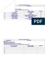 Item Function Work Sheet