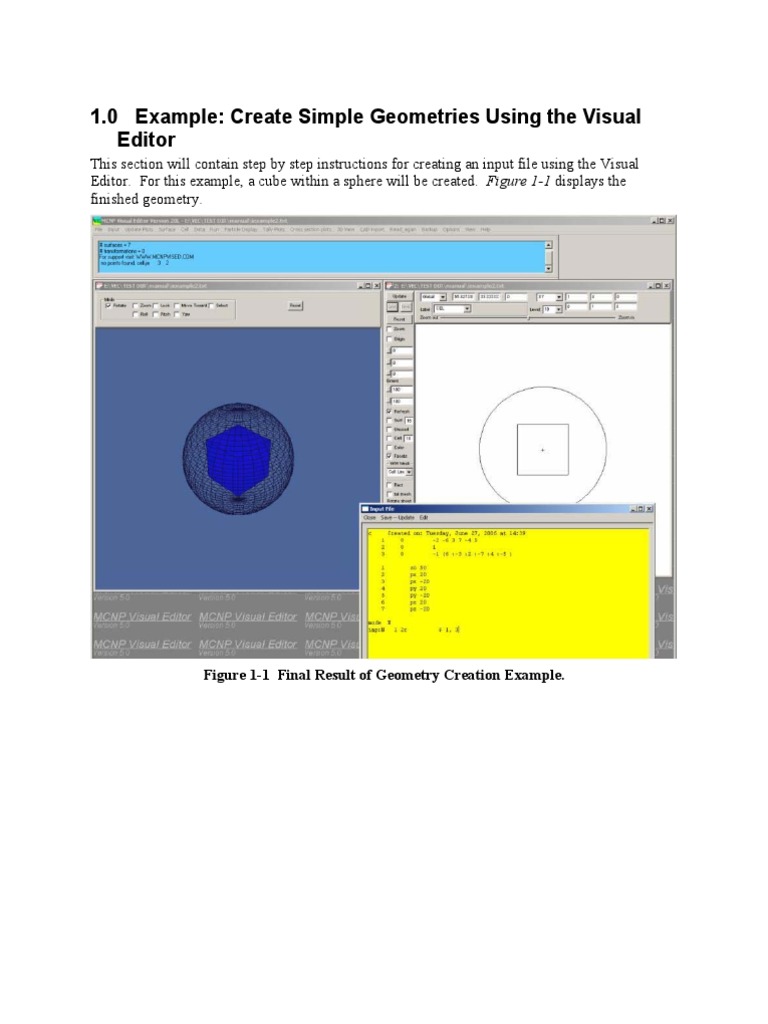 A General Exercise Showing The Creation of An Input File | PDF | Sphere ...