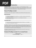 Definition and Explanation:: Debit Side Items