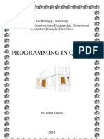 Technology University Building and Constructions Engineering Department Computers Principles-First Class PROGRAMMING IN QBASIC