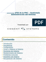 GUAT AFIS System Administration Trainig