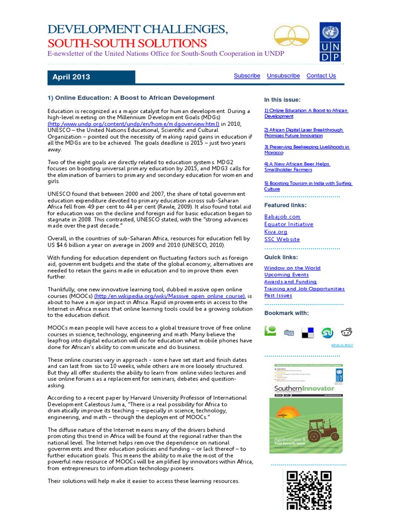 Online Education's Impact on Africa | PDF | Massive Open Online Course ...