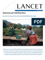 The Lancet's Maternal and Child Nutrition Series, Executive Summary
