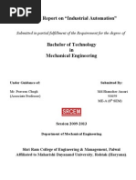 Download Industrial Automation Summer Training Report PLC SCADA HMI Instrumentation---shamsher by Md Shamsher SN146136344 doc pdf