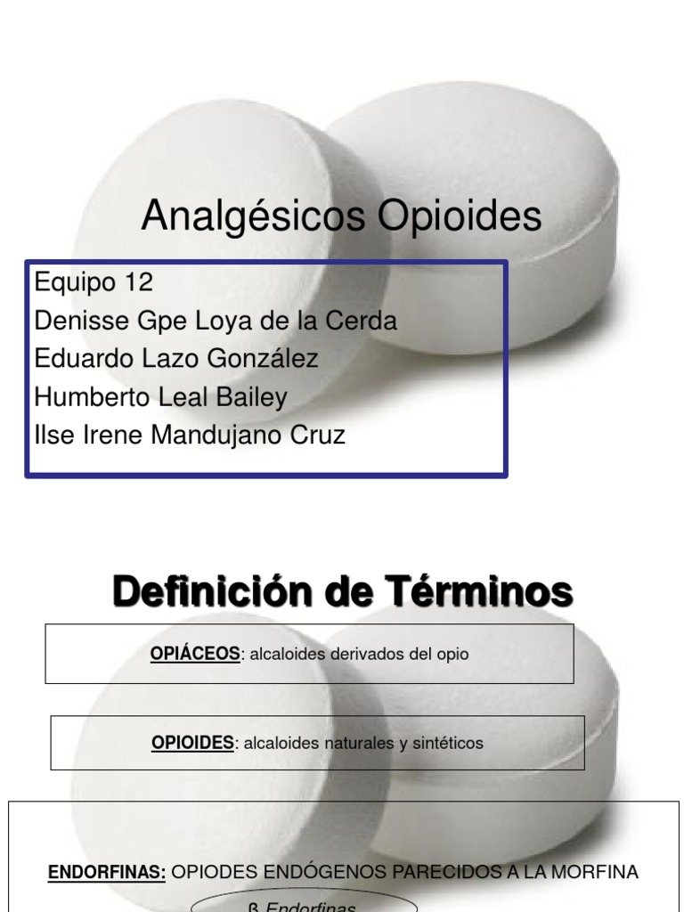 Clasificación de Analgésicos Opioides | PDF | Naloxona | Fentanilo