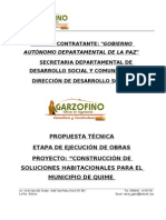 C-7 Propuesta Técnica Construcción Viviendas Quime