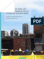 Sin Vivienda Para Los Mas Vulnerables en La Ciudad de Buenos Aires