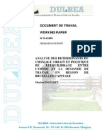 Analyse des déterminants du chômage urbain et politique de rééquilibrage entre l’offre et la demande de travail en Région de Bruxelles-Capitale