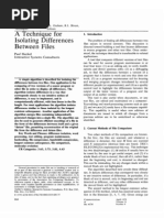 A technique for isolating differences between files