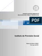 INFORME FINAL  81-12 INSTITUTO DE PREVISIÓN SOCIAL SOBRE EXAMEN DE CUENTAS RELATIVO A LOS PAGOS DE PENSIONES NO CONTRIBUTIVAS A EXONERADOS POLÍTICOS  - MAYO 2013