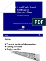 Function and Production of Coatings On Architectural Glass: Basics and Overview