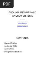 Main Presentation Ground Anchors and Anchor Systems