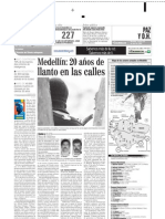 20 Años de Llanto en Medellin (El Colombiano Prensa 2002)