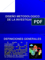 DISEÑO METODOLOGICO DE LA INVESTIGACION