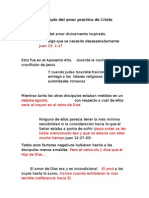 El Ejemplo Del Amor Práctico de Cristo