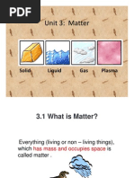 Form 1 Science Chapter 3 Matter