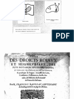 Indice Des Droicts Royaux Et Seigneuriaux Des Plus Notables Dictions, Termes, Et Phrases de L'estat Et de La Justice.