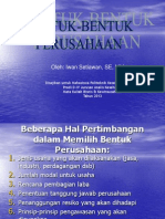 Bentuk-Bentuk Perusahaan