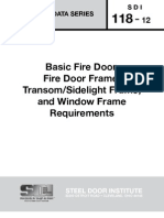SDI - 118 - Standard Steel Doors and Frames