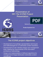 Presentation of D01 The ICONS Project Presentation