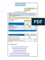 Plantilla para Calcular La Cuota de Autónomos y Sus Prestaciones