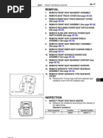 Removal: Seat - Front Seatback Heater