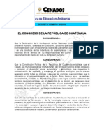 Ley de educación ambiental - Guatemala