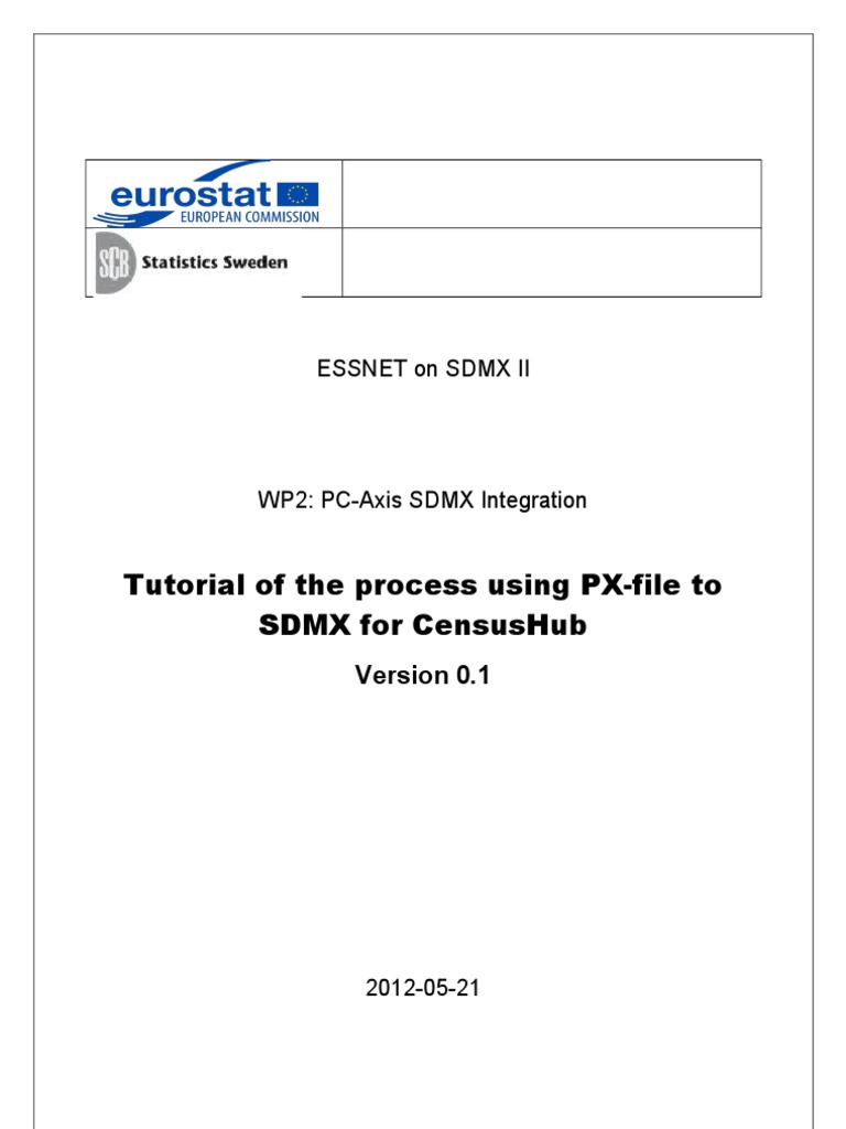 PC-Axis to SDMX Integration Guide | PDF | Metadata | Databases