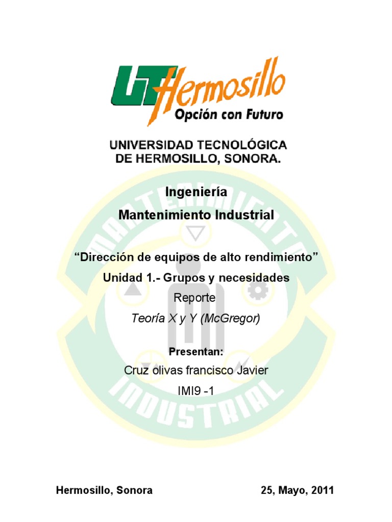 Teoría X y Y McGregor