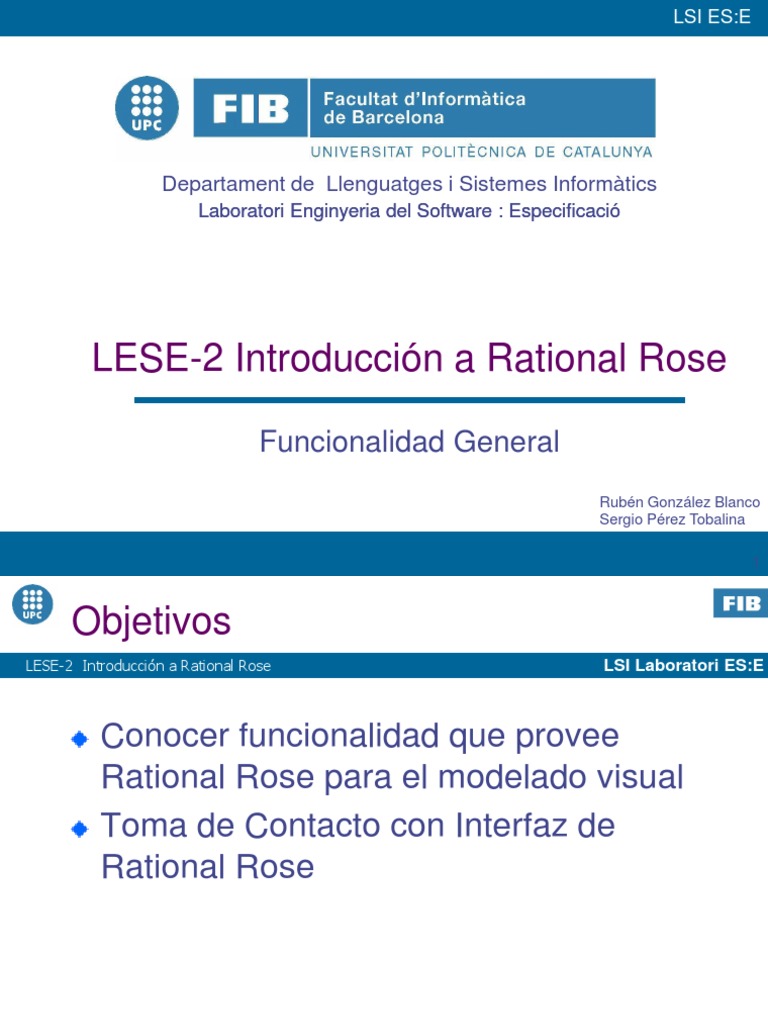 Introducción a Rational Rose | PDF | Lenguaje de modelado unificado ...