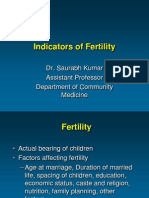 Indicators of Fertility