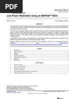 Low-Power Pedometer Using an MSP430™ MCU