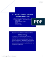 API 578 Positive Material Identification Pmi