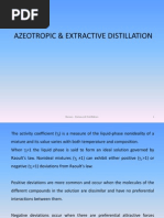 Extractive & Azeotropic Distillation