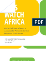 Aids Watch Africa: African High Level Advocacy & Accountability Platform To Combat Hiv/Aids, TB and Malaria