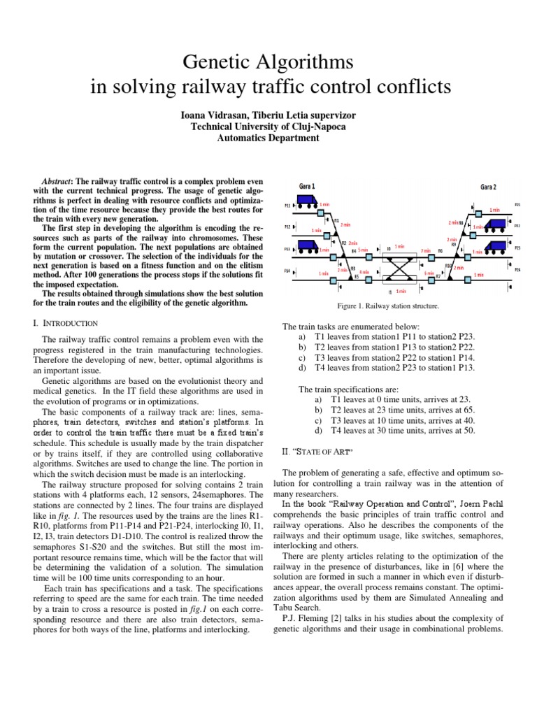 Genetic Algorithms in Solving Railway Traffic Control Conflicts | PDF ...