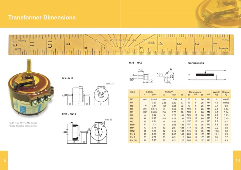 REO Transformer Dimensions | PDF | Science & Mathematics | Computers
