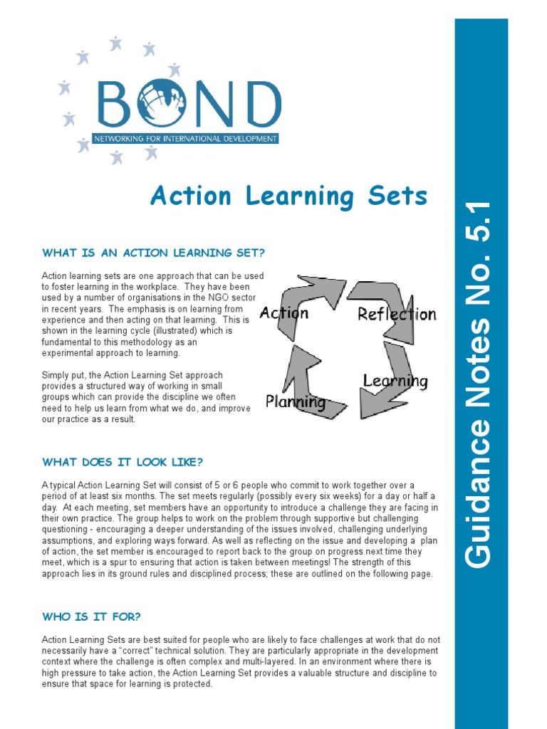 ActionLearningSets.pdf Facilitator Learning