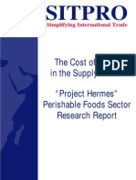 Sitpro: The Cost of Paper in The Supply Chain: "Project Hermes" Perishable Foods Sector Research Report