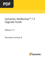 Symantec NetBackup™ 7.5 Upgrade Guide