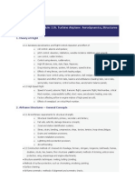 Content: Part-66 Module 11A. Turbine Airplane Aerodynamics, Structures and Systems