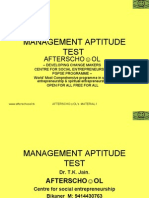 Management Aptitude Test 8 Nov