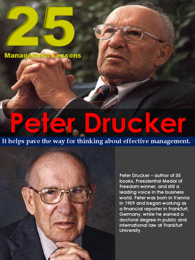 PETER DRUCKER MANAGEMENT PDF visual data 6