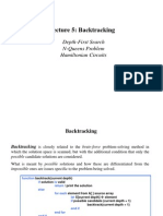 Lecture 5: Backtracking: Depth-First Search N-Queens Problem Hamiltonian Circuits