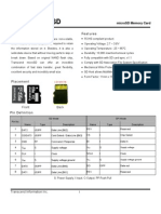 Transcend microSD Memory Card Specs