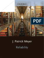 Patrick Meyer Reliability Understanding Statistics 2010